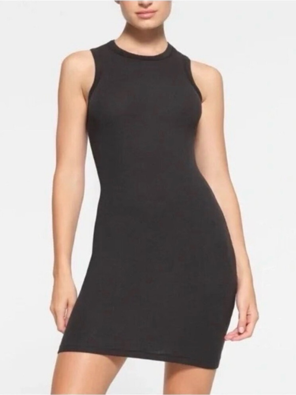 SKIMS Stretch Cotton Rib Tank Dress
